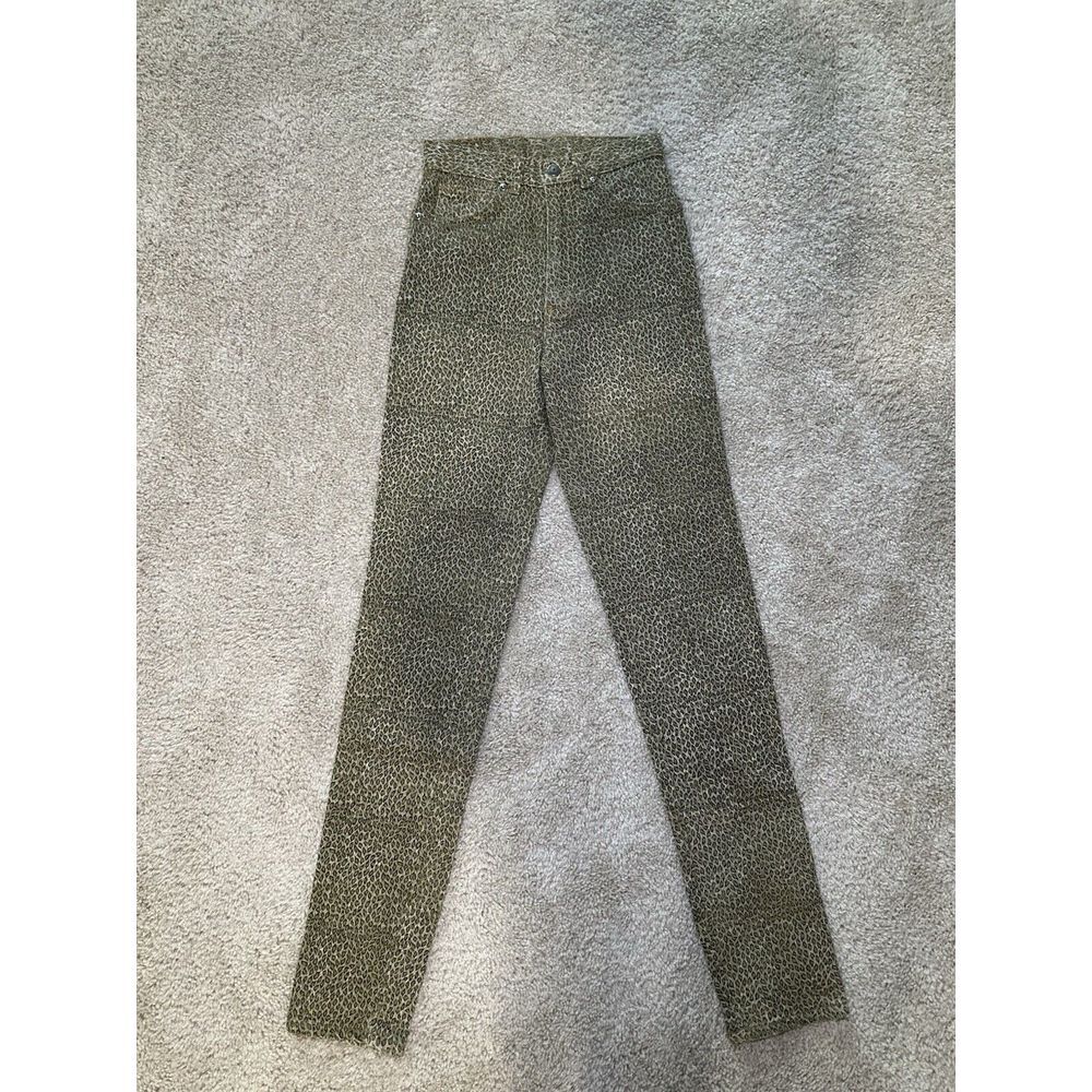 Vintage Peter Golding London Stretch Leopard Print Jeans Womens Size 5